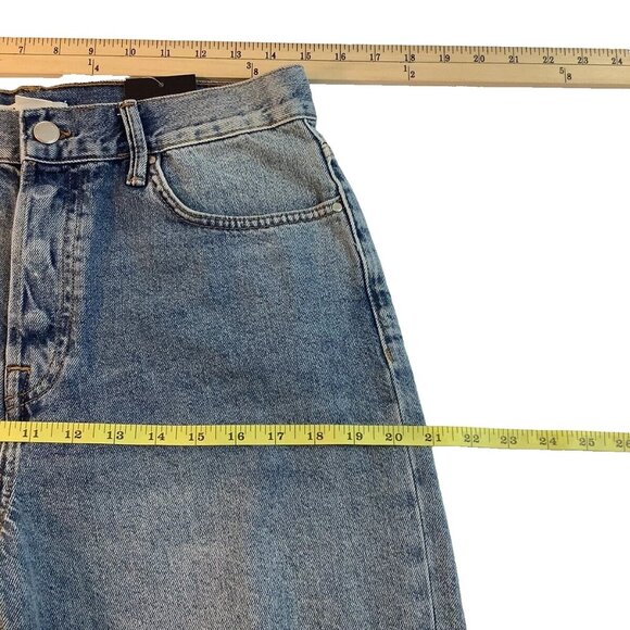 NWT Forever 21 The Larchmont Slim Straight Distressed Buttonfly Jeans Size 29 - Picture 7 of 11